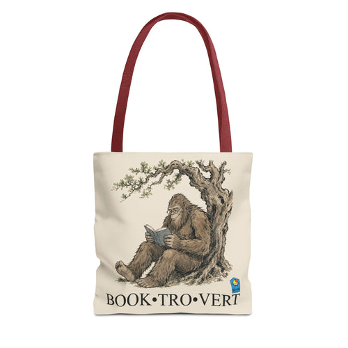 Book-Tro-Vert Tote Bag — Brazier House™ Cryptid Booklover Tote