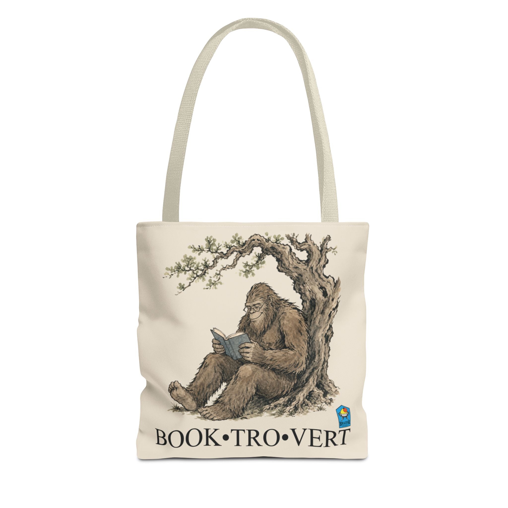 Book-Tro-Vert Tote Bag — Brazier House™ Cryptid Booklover Tote