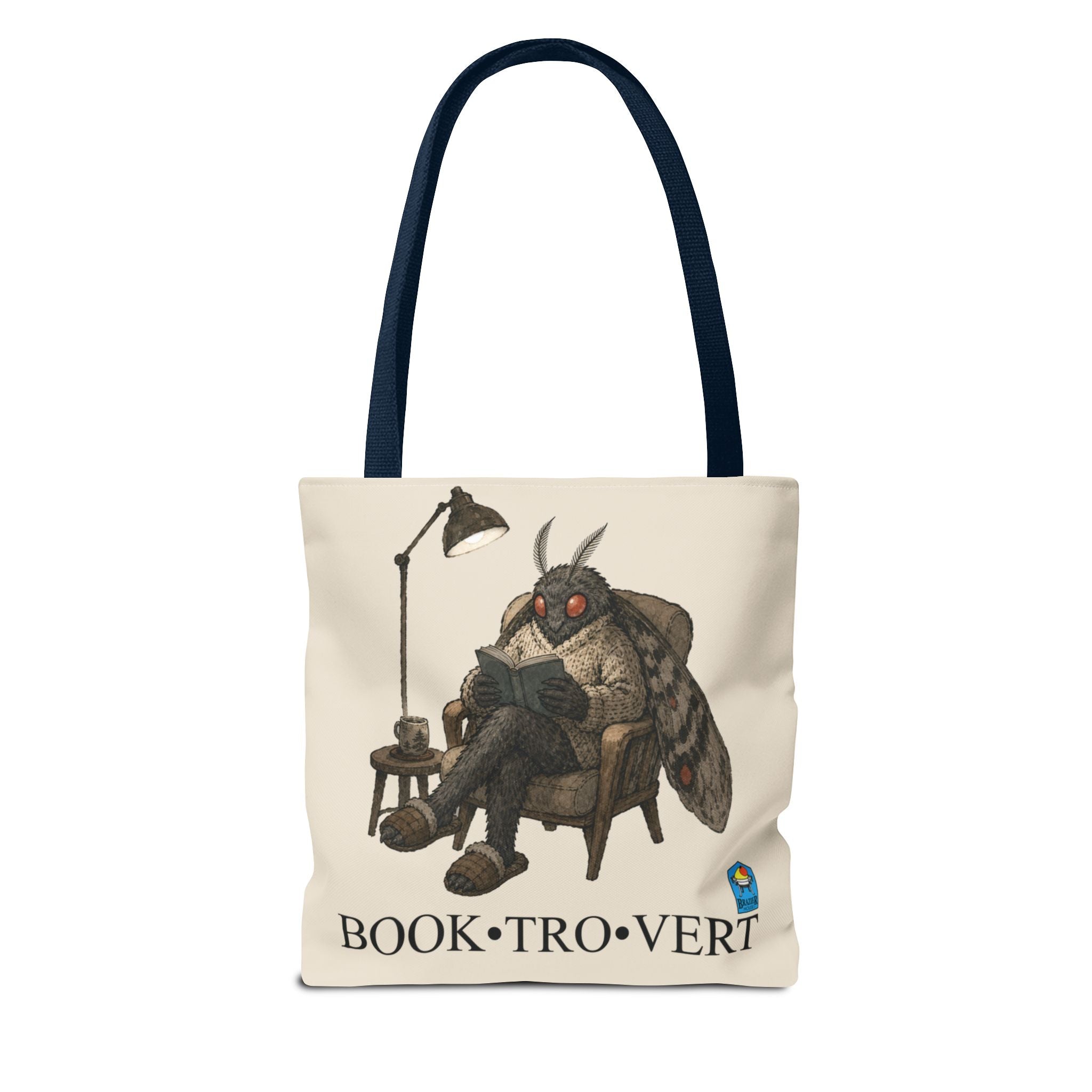 Book-Tro-Vert Tote Bag — Brazier House™ Cryptid Booklover Tote