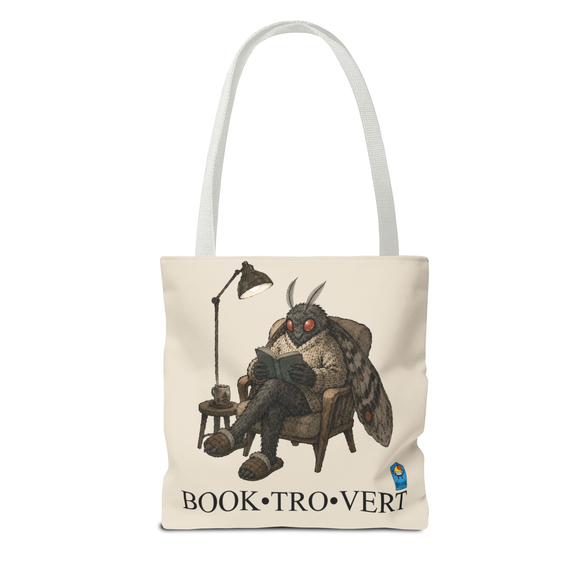 Book-Tro-Vert Tote Bag — Brazier House™ Cryptid Booklover Tote