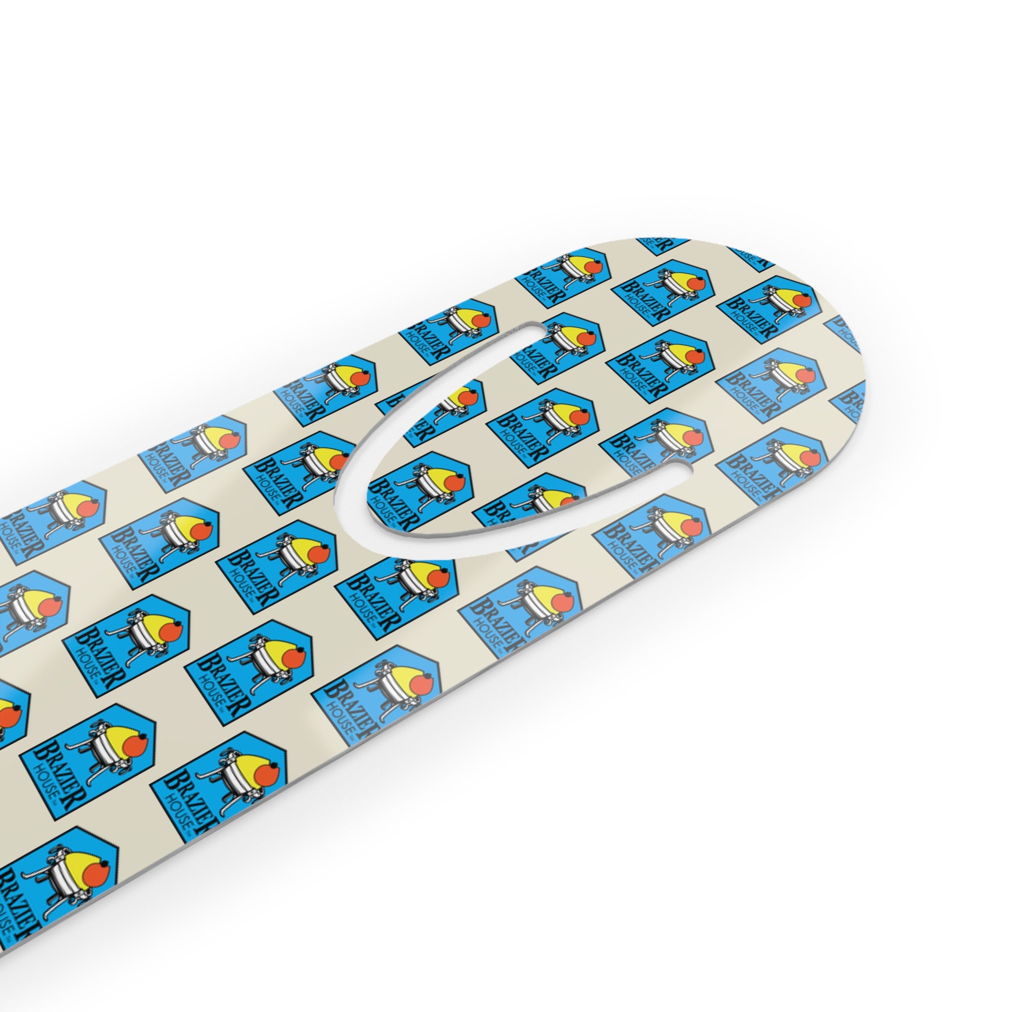 Metal Bookmark with Brazier House™ logo pattern