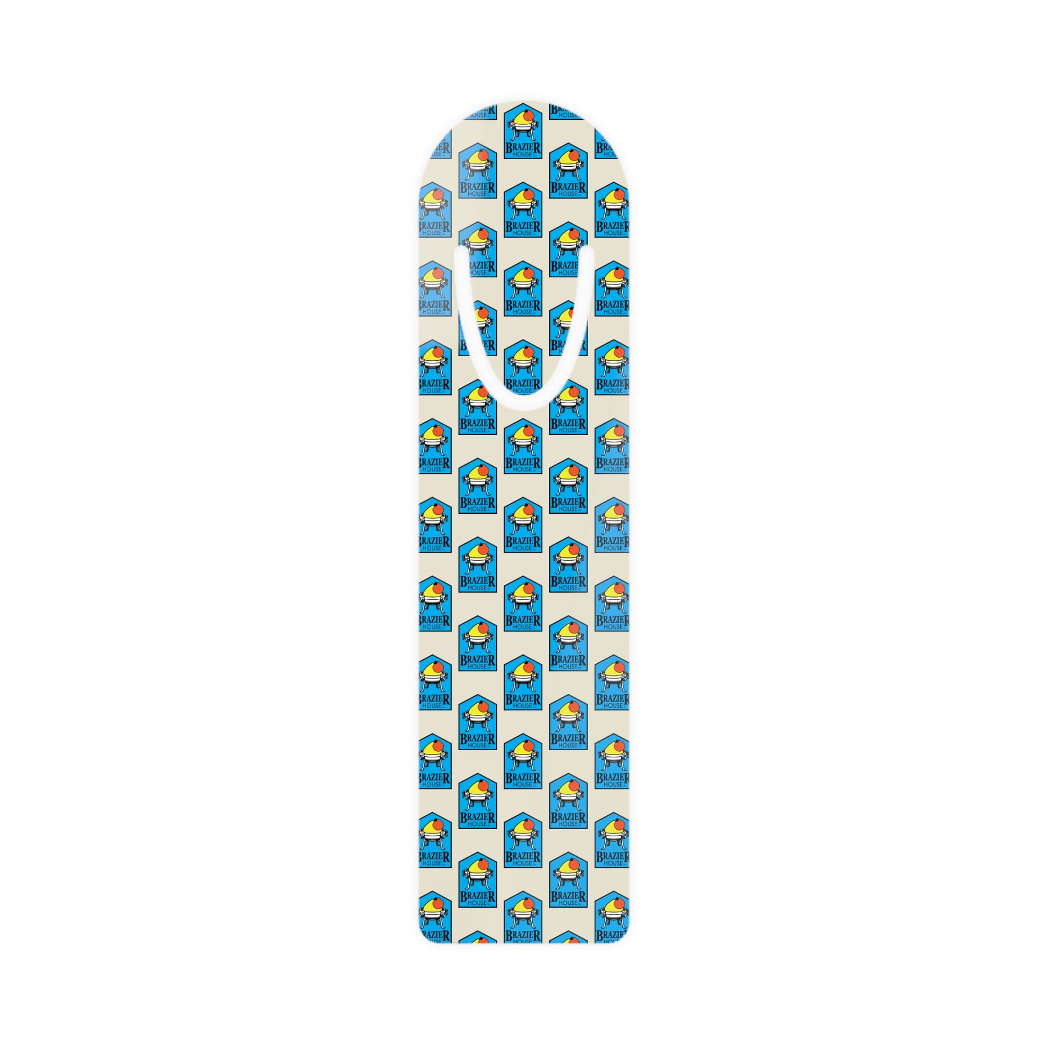 Metal Bookmark with Brazier House™ logo pattern
