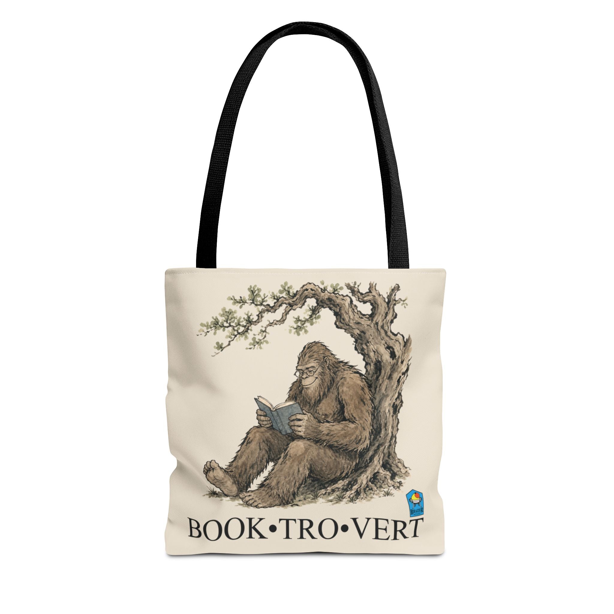 Book-Tro-Vert Tote Bag — Brazier House™ Cryptid Booklover Tote