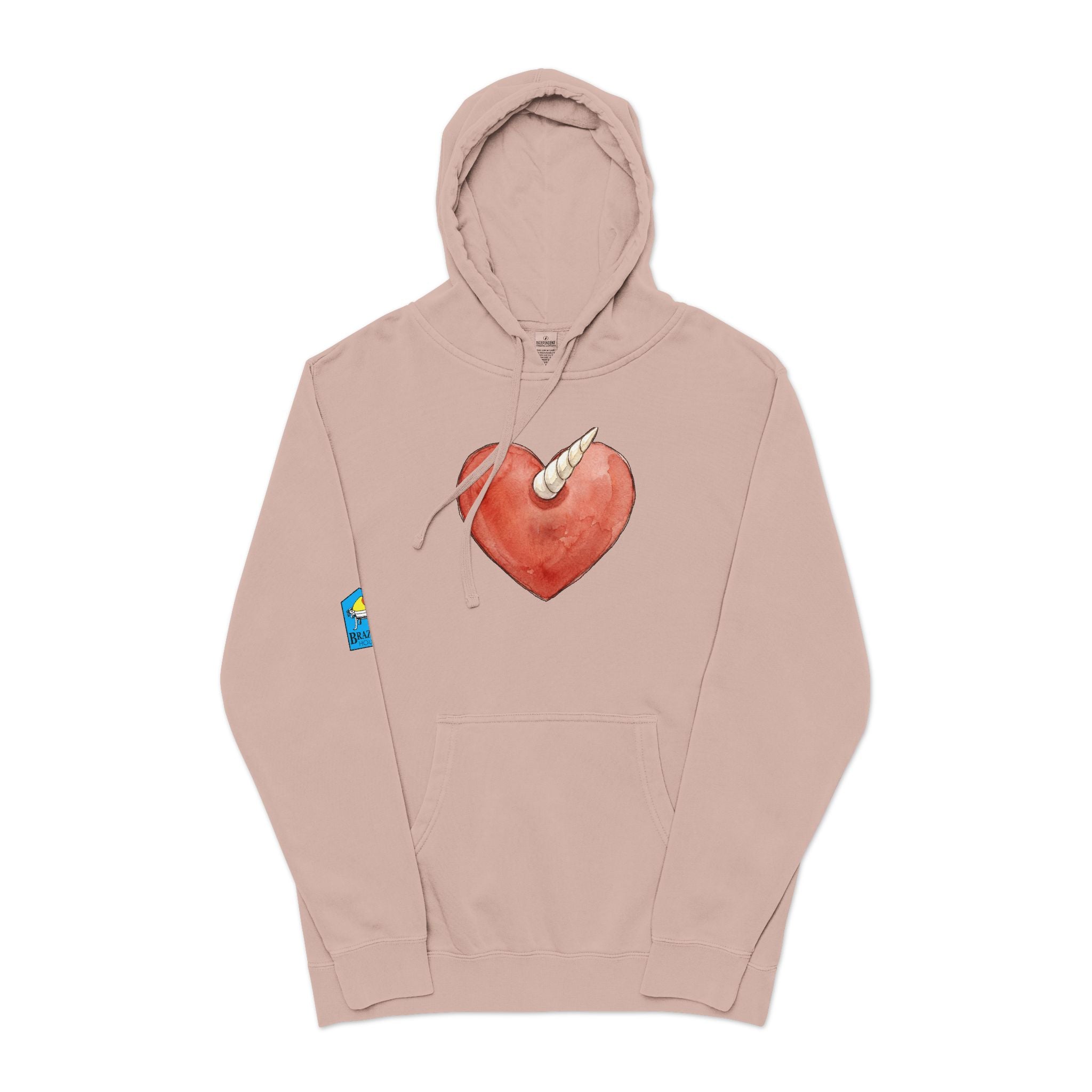 Daisy's Hoodie — Unicorn Heart Pigment-Dyed Hoodie