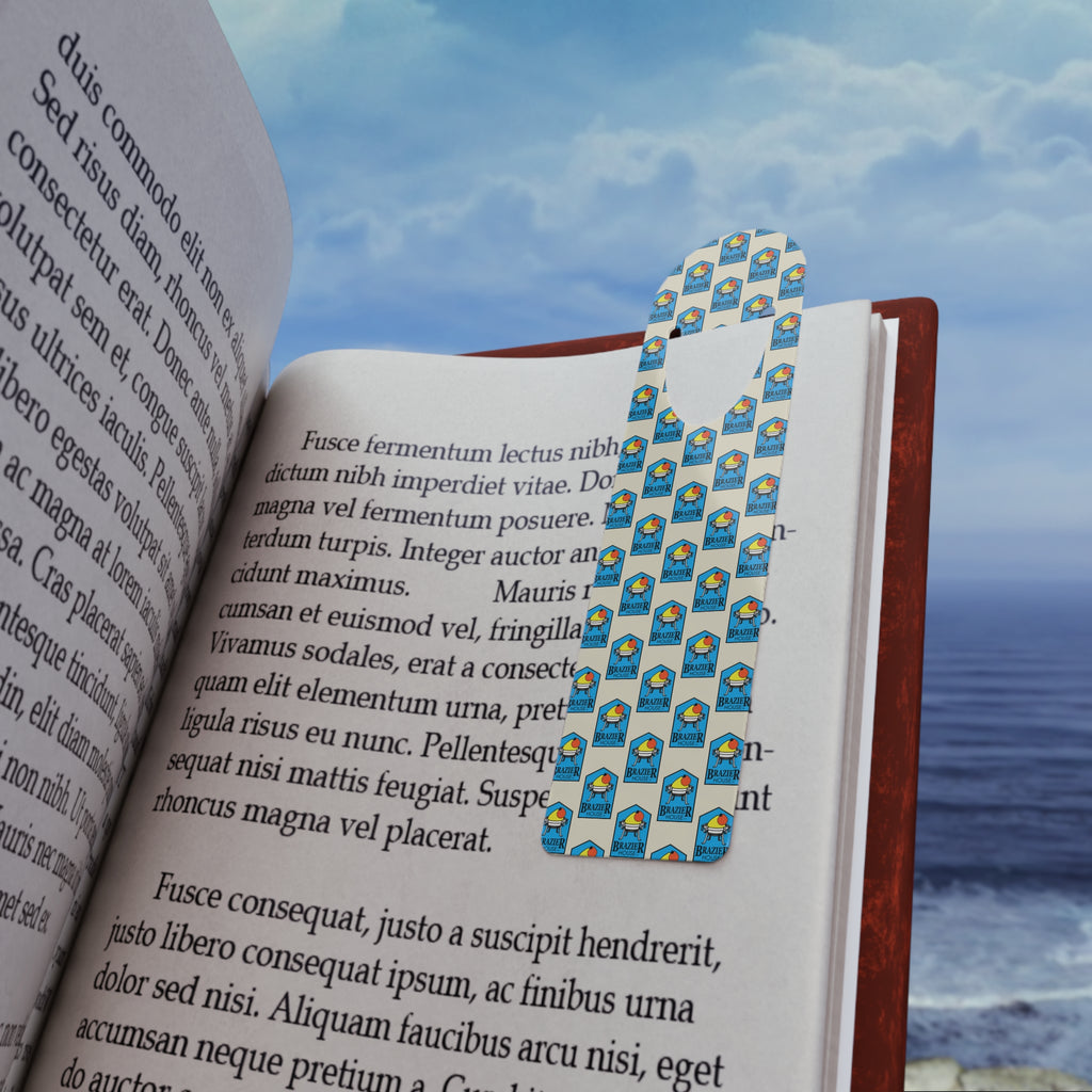 Metal Bookmark with Brazier House™ logo pattern