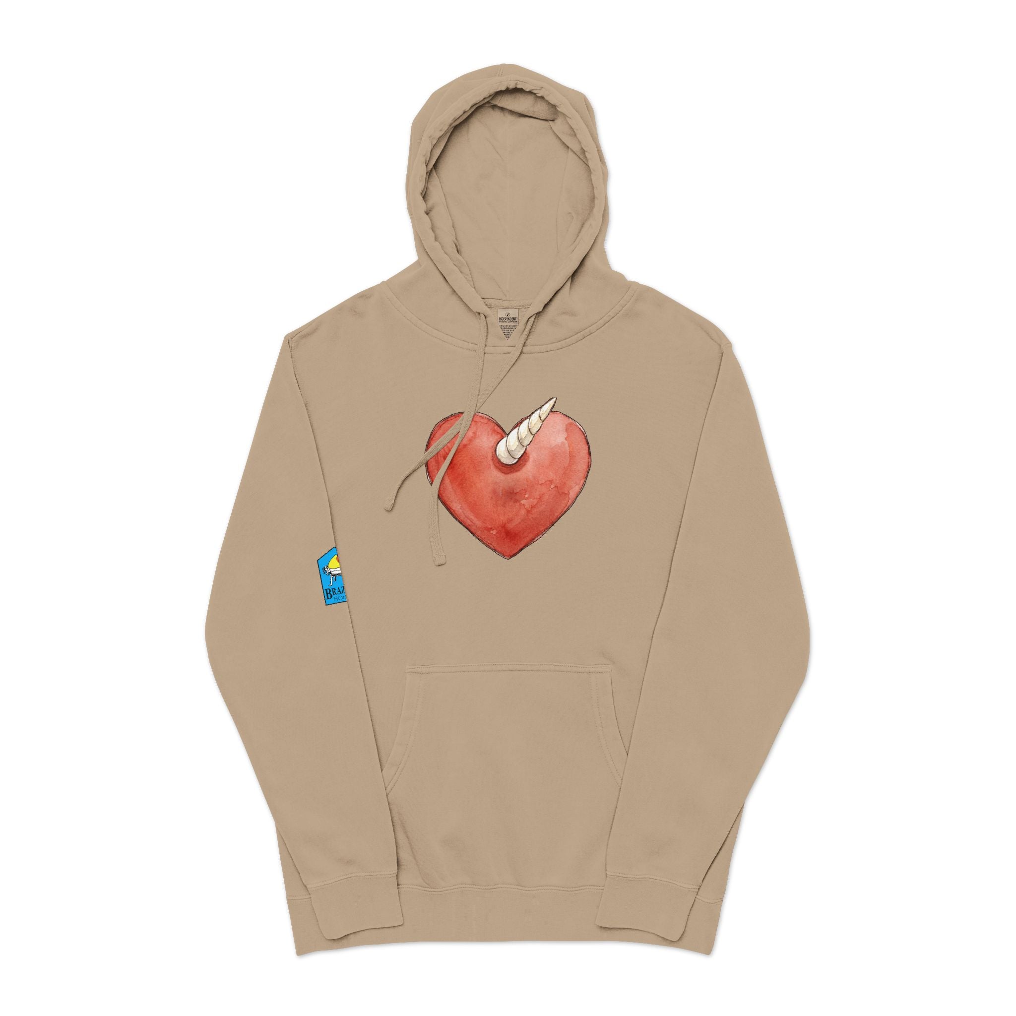 Daisy's Hoodie — Unicorn Heart Pigment-Dyed Hoodie
