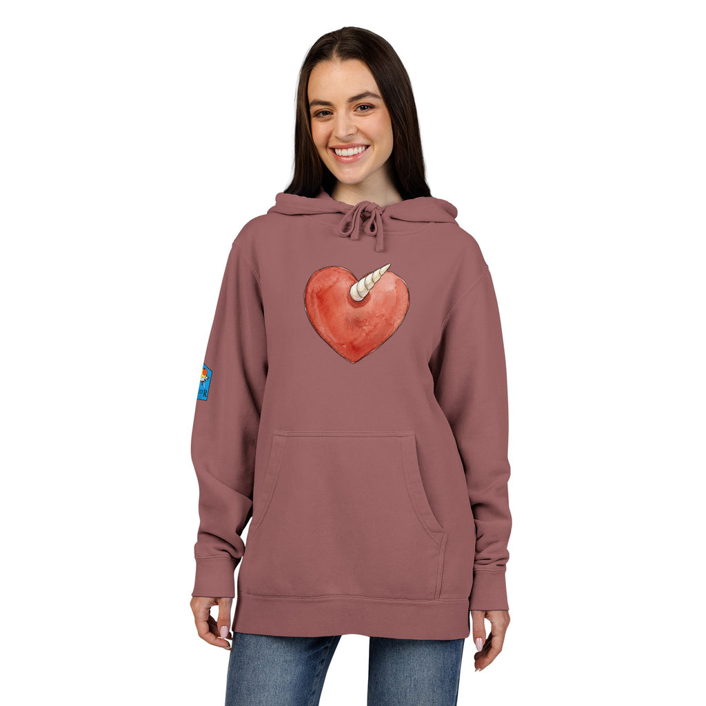 Daisy's Hoodie — Unicorn Heart Pigment-Dyed Hoodie