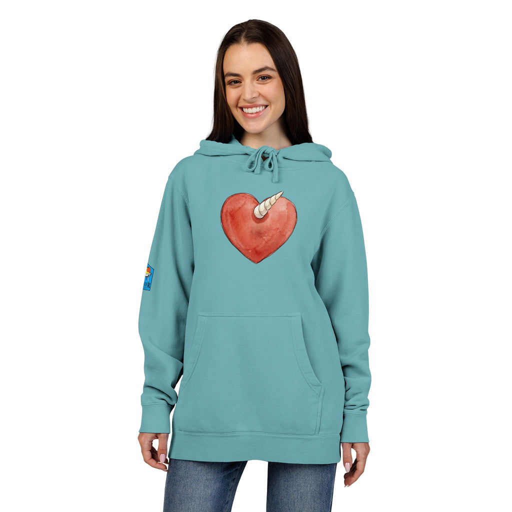 Daisy's Hoodie — Unicorn Heart Pigment-Dyed Hoodie