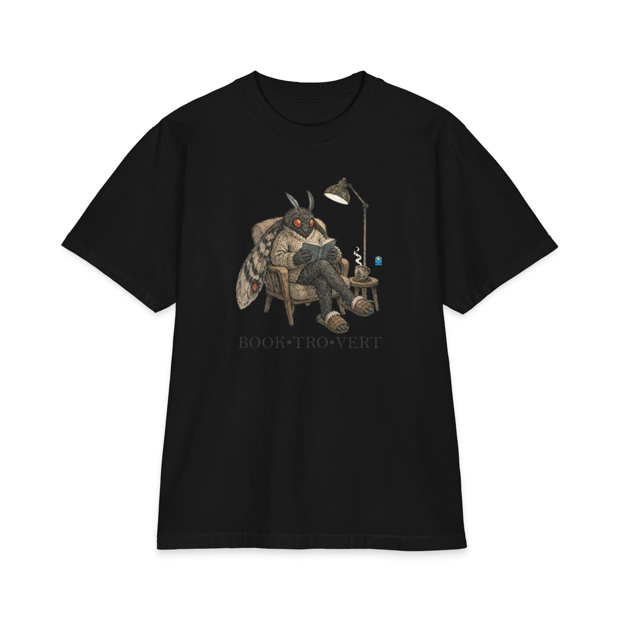 Booktrovert — Mothman Reading Tee