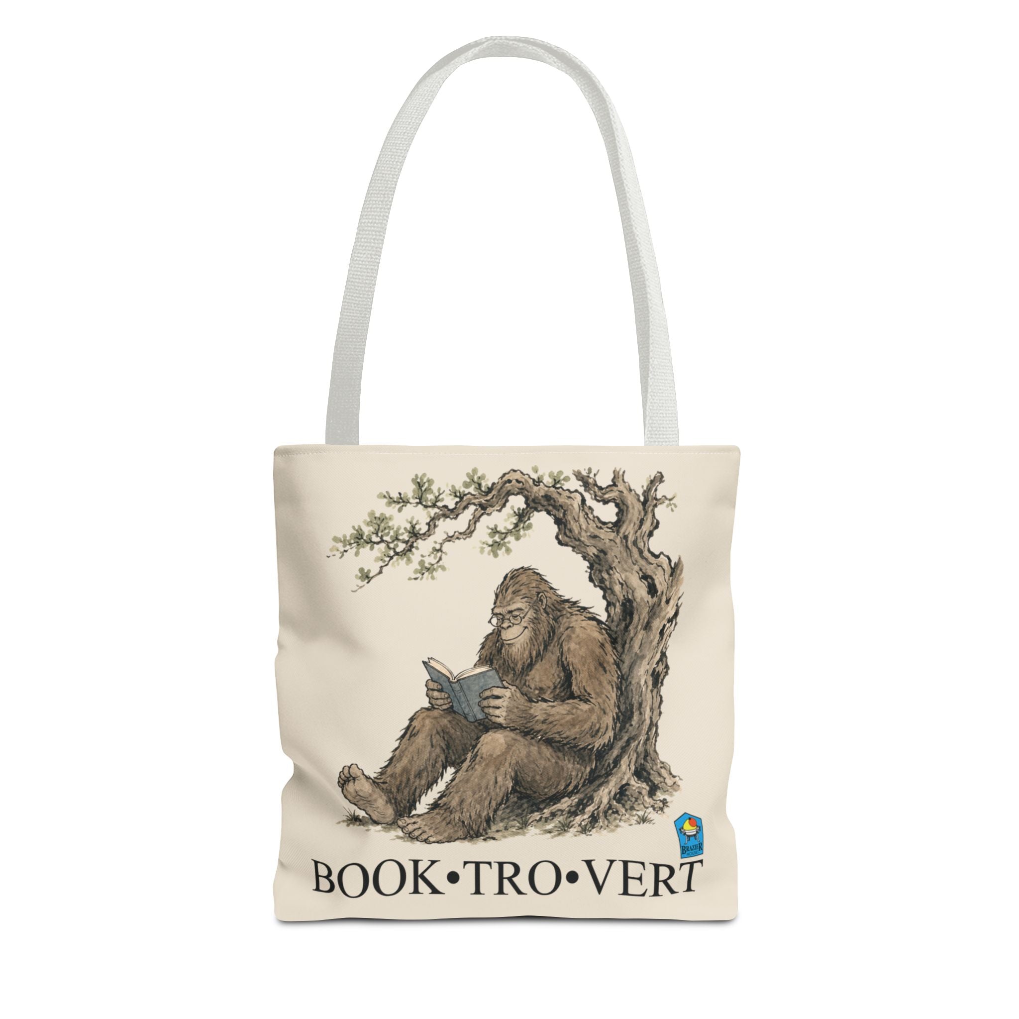 Book-Tro-Vert Tote Bag — Brazier House™ Cryptid Booklover Tote